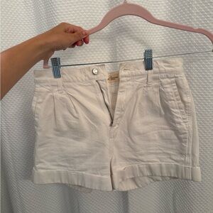 GAP High Waist Cream Shorts
